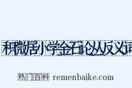 积微居小学金石论丛反义词是什么意思的图片